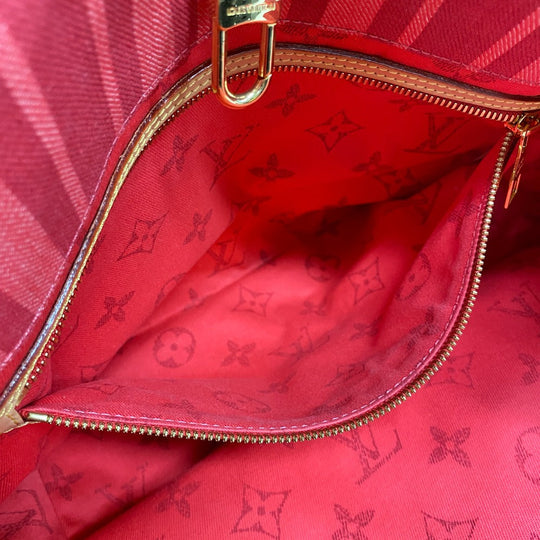 LOUIS VUITTON Tote Bag M94146 canvas pink logo Plat'n Soleil Hippo PM Women Used Authentic