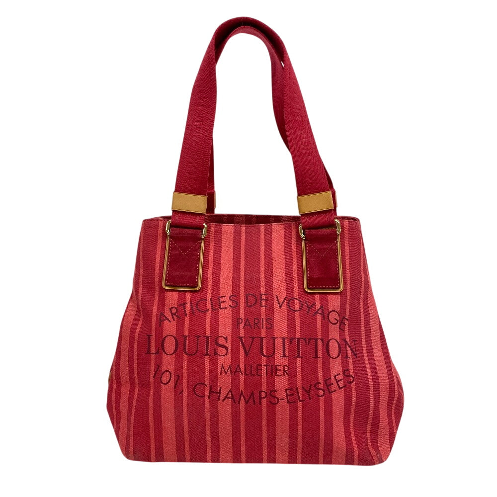 LOUIS VUITTON Tote Bag M94146 canvas pink logo Plat'n Soleil Hippo PM Women Used Authentic