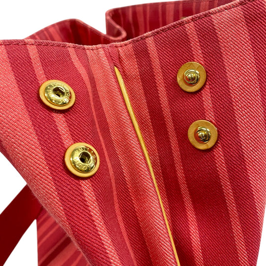 LOUIS VUITTON Tote Bag M94146 canvas pink logo Plat'n Soleil Hippo PM Women Used Authentic