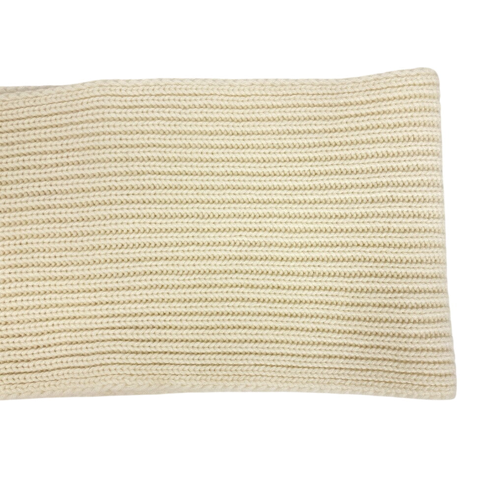 GUCCI Scarf 773426 Wool, Cashmere white Double G Women Used Authentic