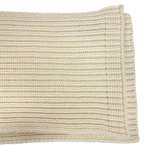 GUCCI Scarf 773426 Wool, Cashmere white Double G Women Used Authentic