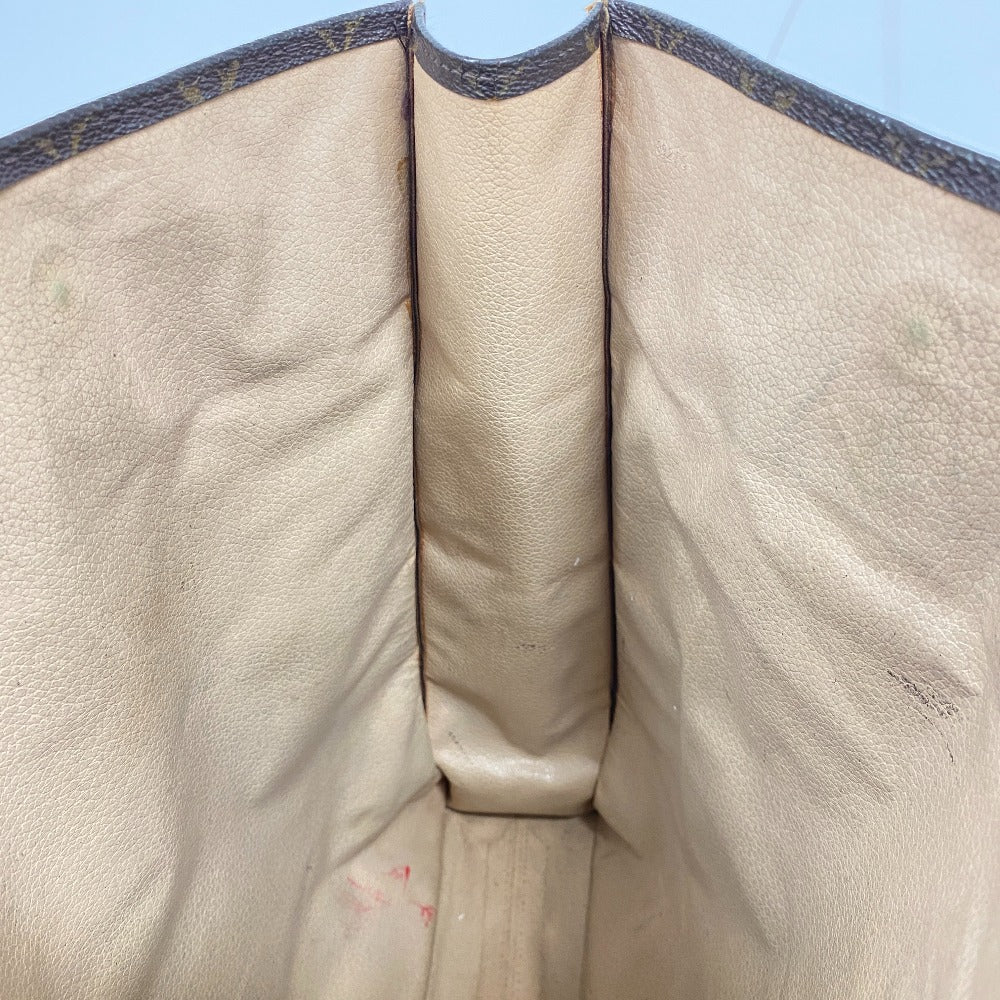 LOUIS VUITTON Tote Bag M51140 leather Brown Monogram Sac Plat Women(Unisex) Used Authentic