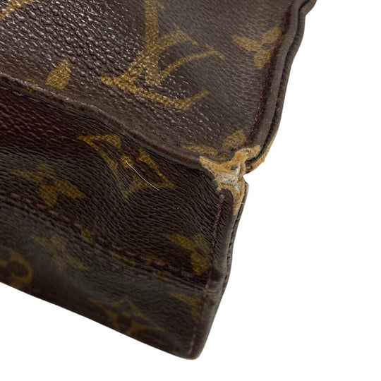 LOUIS VUITTON Tote Bag M51140 leather Brown Monogram Sac Plat Women(Unisex) Used Authentic