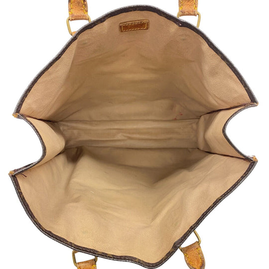 LOUIS VUITTON Tote Bag M51140 leather Brown Monogram Sac Plat Women(Unisex) Used Authentic