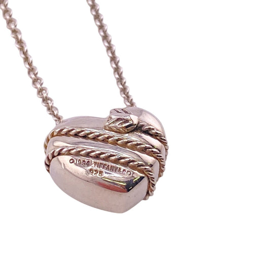 TIFFANY&Co. Necklace Silver925 Silver Heart arrow Women Used Authentic