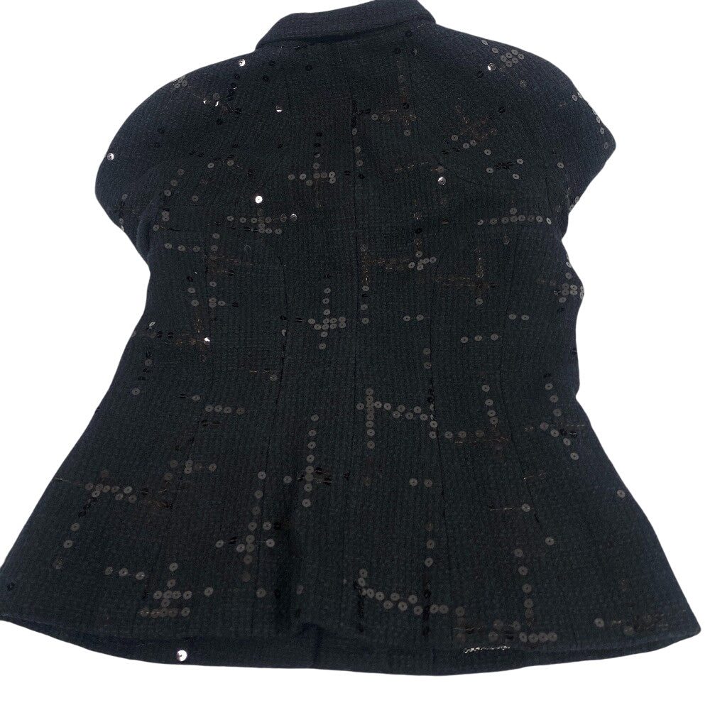 CHANEL setup P19919V11517 cotton black setup Sequin Women 38 Used Authentic