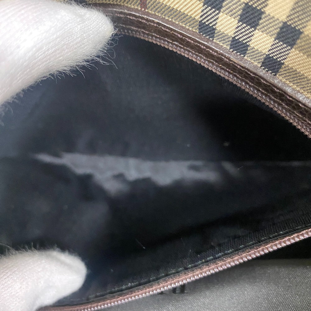 BURBERRY Clutch bag leather Brown Clutch bag mens Used Authentic