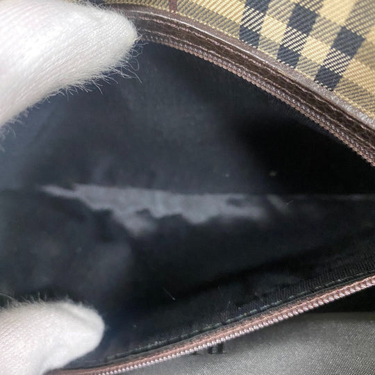 BURBERRY Clutch bag leather Brown Clutch bag mens Used Authentic