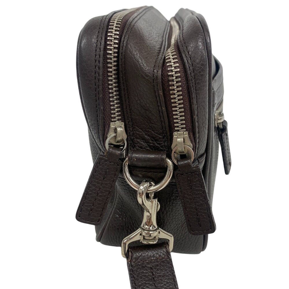 BURBERRY Clutch bag leather Brown Clutch bag mens Used Authentic