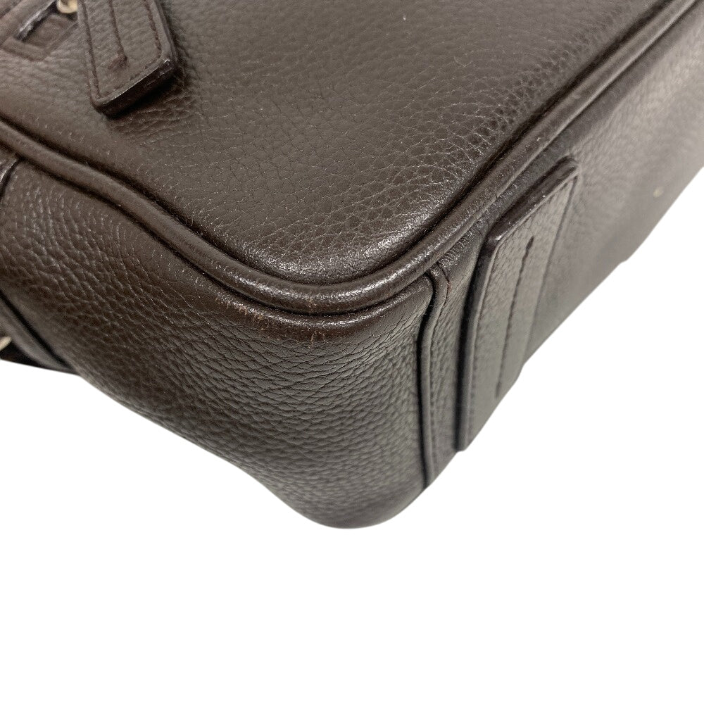 BURBERRY Clutch bag leather Brown Clutch bag mens Used Authentic