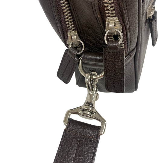 BURBERRY Clutch bag leather Brown Clutch bag mens Used Authentic