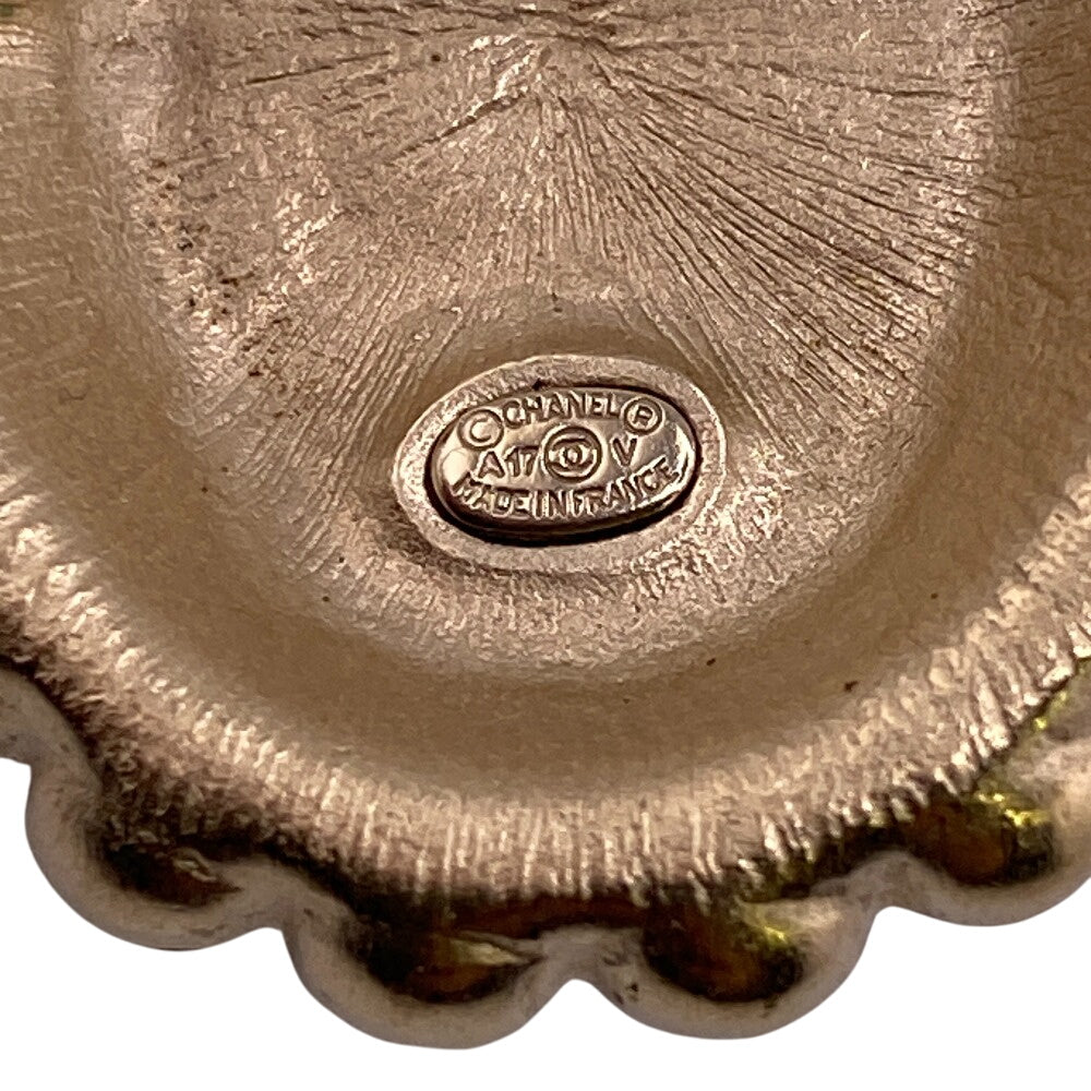 CHANEL Brooch A17V Pearl gold COCO Mark Women Used Authentic