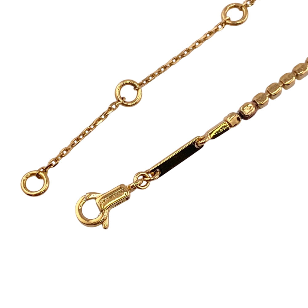 CELINE Necklace Metal, Stone gold Triomphe Sparkle Women Used Authentic