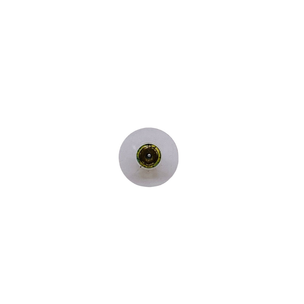 CHANEL Pierce Gold Plated, Stone white COCO Mark No.5 A22S Women Used Authentic