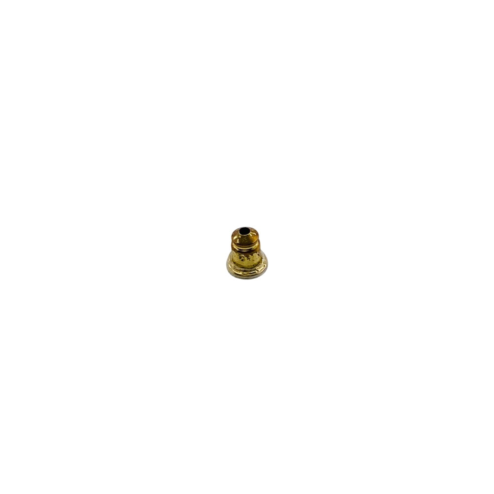 CHANEL Pierce Gold Plated, Stone white COCO Mark No.5 A22S Women Used Authentic