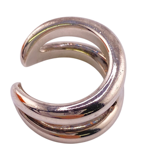 HERMES Ring Silver925 Silver Osmoz Women(Unisex) #51 Used Authentic