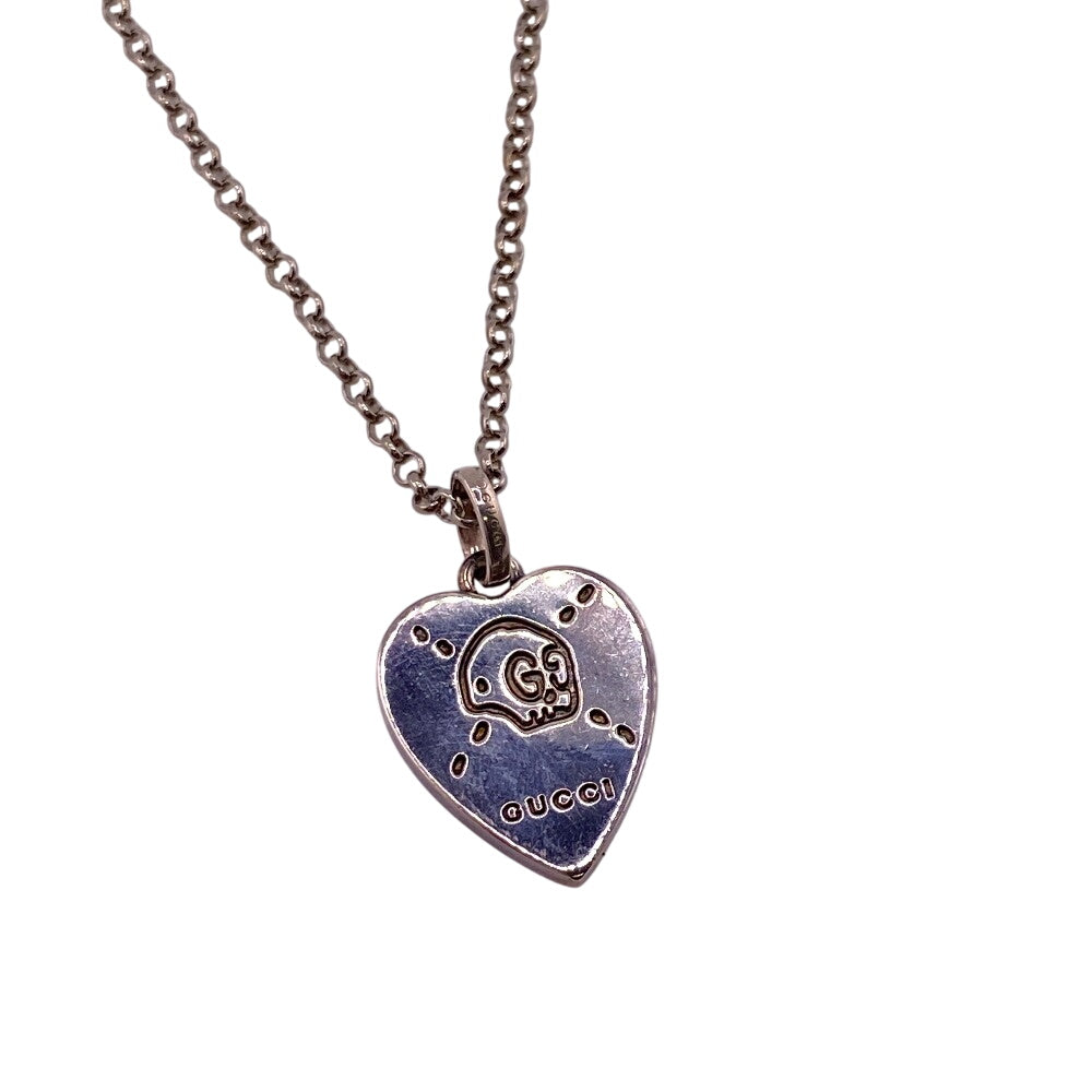 GUCCI Necklace Silver925 Silver Ghost Heart Plate Star of David