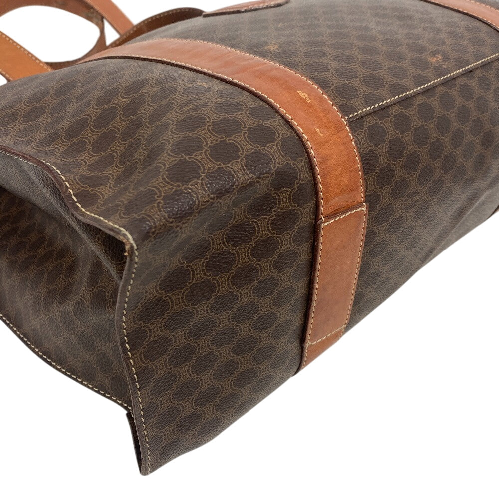 CELINE Tote Bag leather Brown Macadam Women(Unisex) Used Authentic