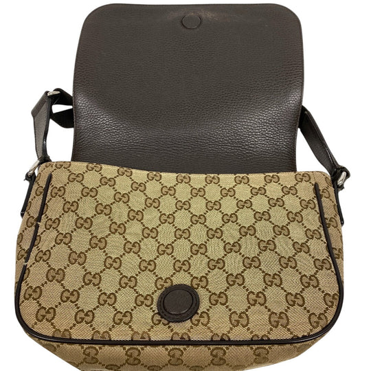 GUCCI Shoulder Bag 449172 canvas Brown GG canvas Women Used Authentic