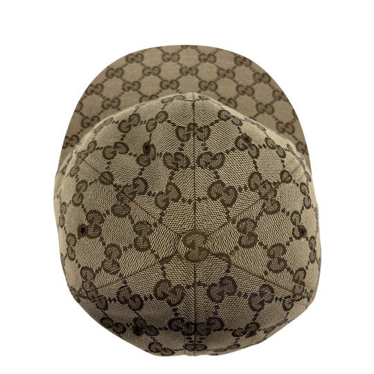 GUCCI cap 751400 canvas Brown 25 GG canvas mens(Unisex) S 57 Used Authentic