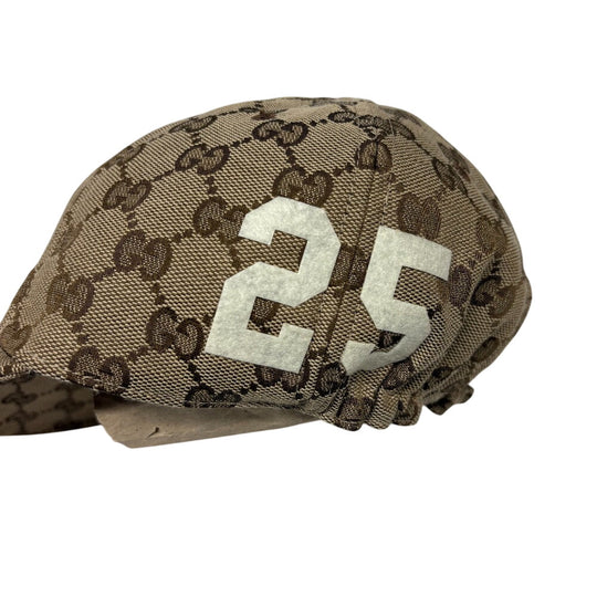 GUCCI cap 751400 canvas Brown 25 GG canvas mens(Unisex) S 57 Used Authentic