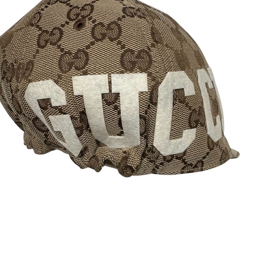 GUCCI cap 751400 canvas Brown 25 GG canvas mens(Unisex) S 57 Used Authentic