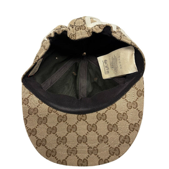 GUCCI cap 751400 canvas Brown 25 GG canvas mens(Unisex) S 57 Used Authentic