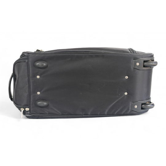 Burberry Golf Travel Bag Black Nylon Unisex Rolling Luggage Carry-On Tote