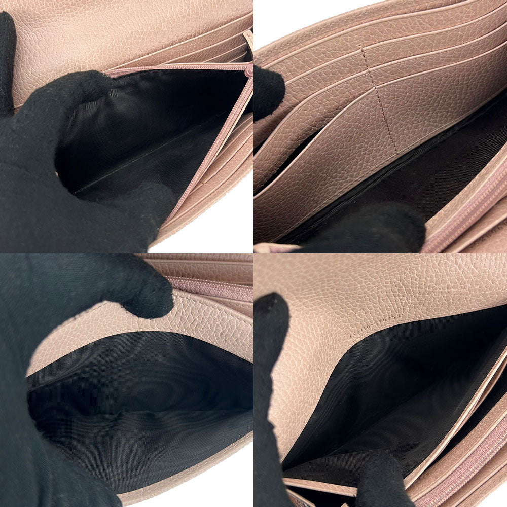 GUCCI Long Wallet Purse 456116 pink GG Marmont