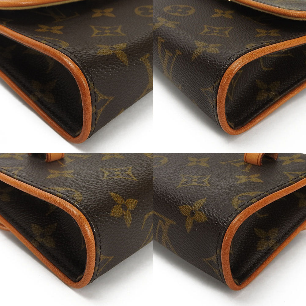 LOUIS VUITTON Waist bag M51855 Monogram Brown Pochette Florentine XS