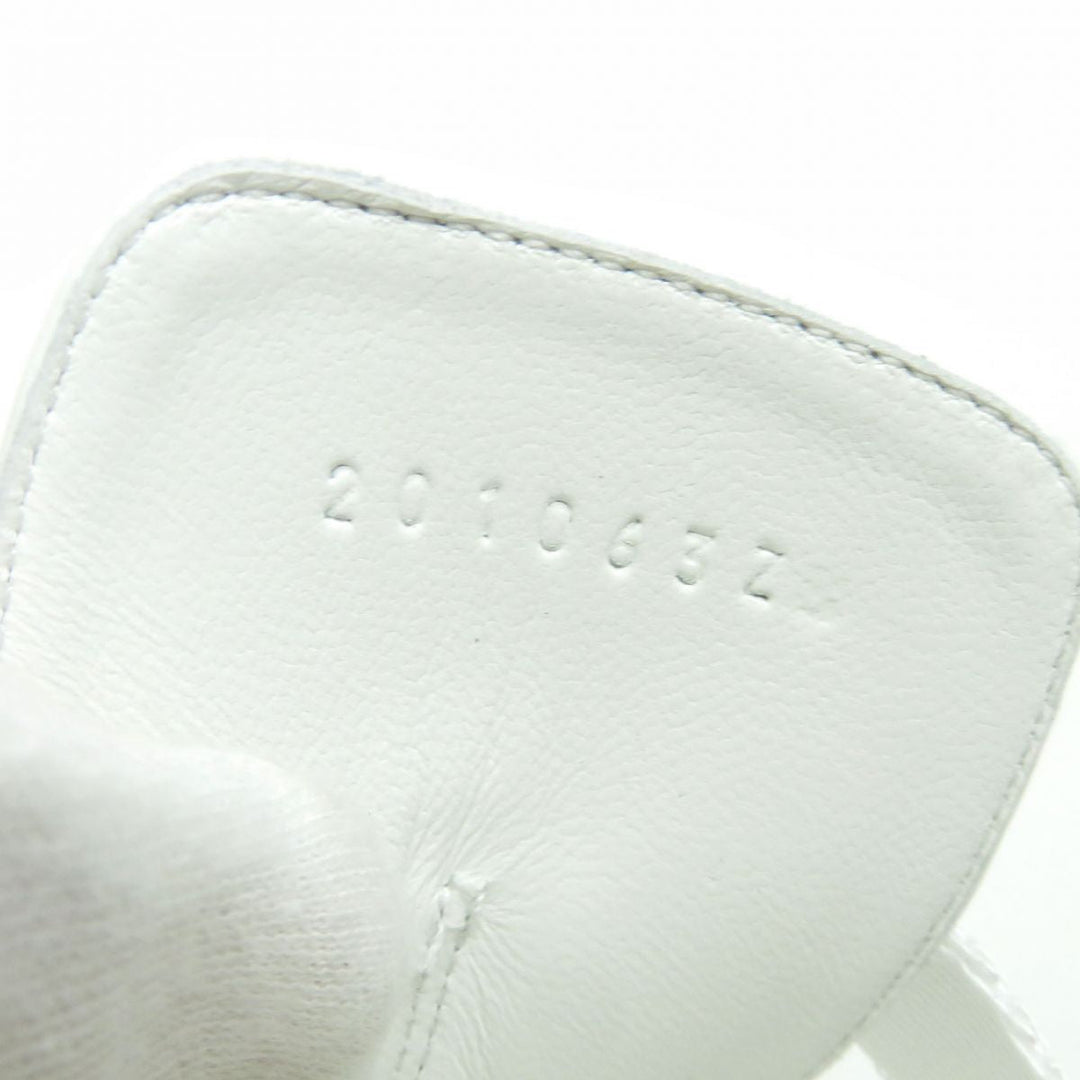 HERMES Sandals leather white 38