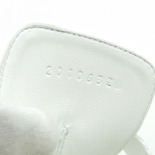 HERMES Sandals leather white 38