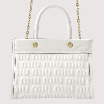 MIUMIU Leather White Handbag Preloved