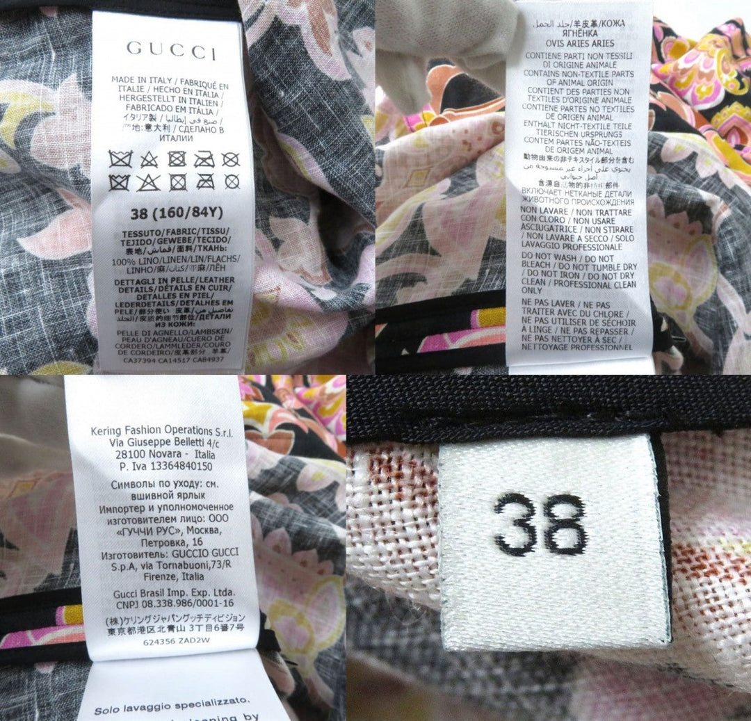 GUCCI one piece linen Multi 38