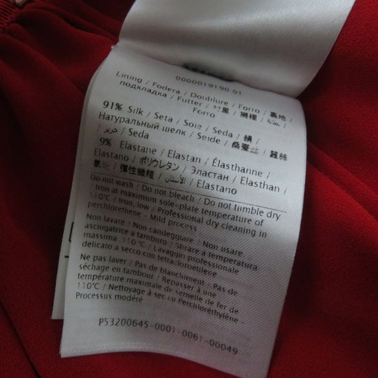 VALENTINO one piece silk Red 42