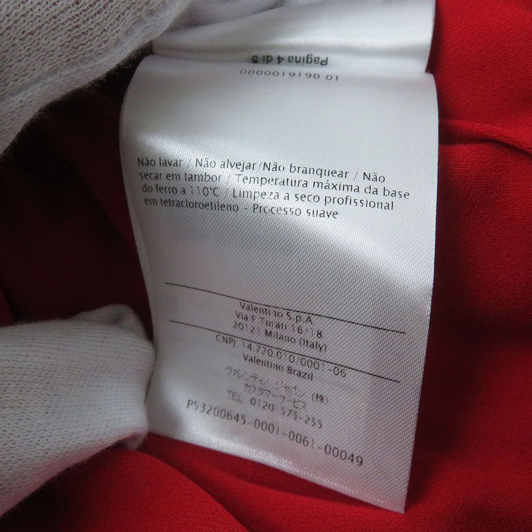 VALENTINO one piece silk Red 42
