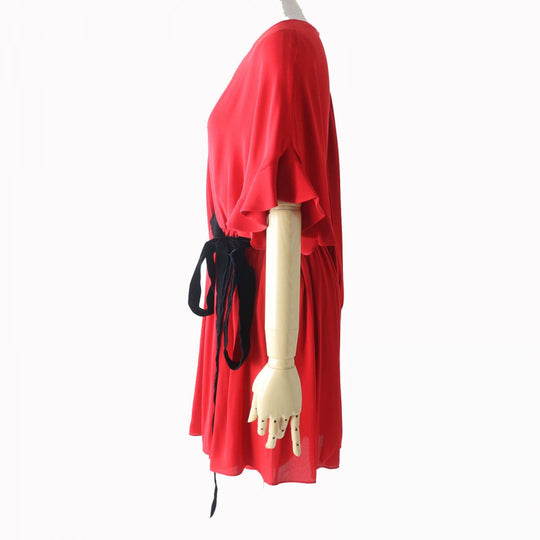 VALENTINO one piece silk Red 42