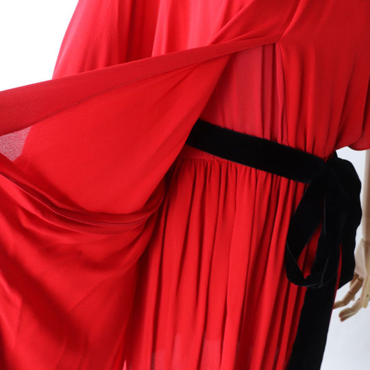 VALENTINO one piece silk Red 42