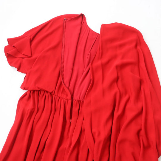 VALENTINO one piece silk Red 42