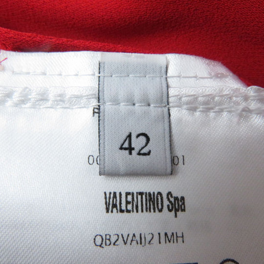 VALENTINO one piece silk Red 42