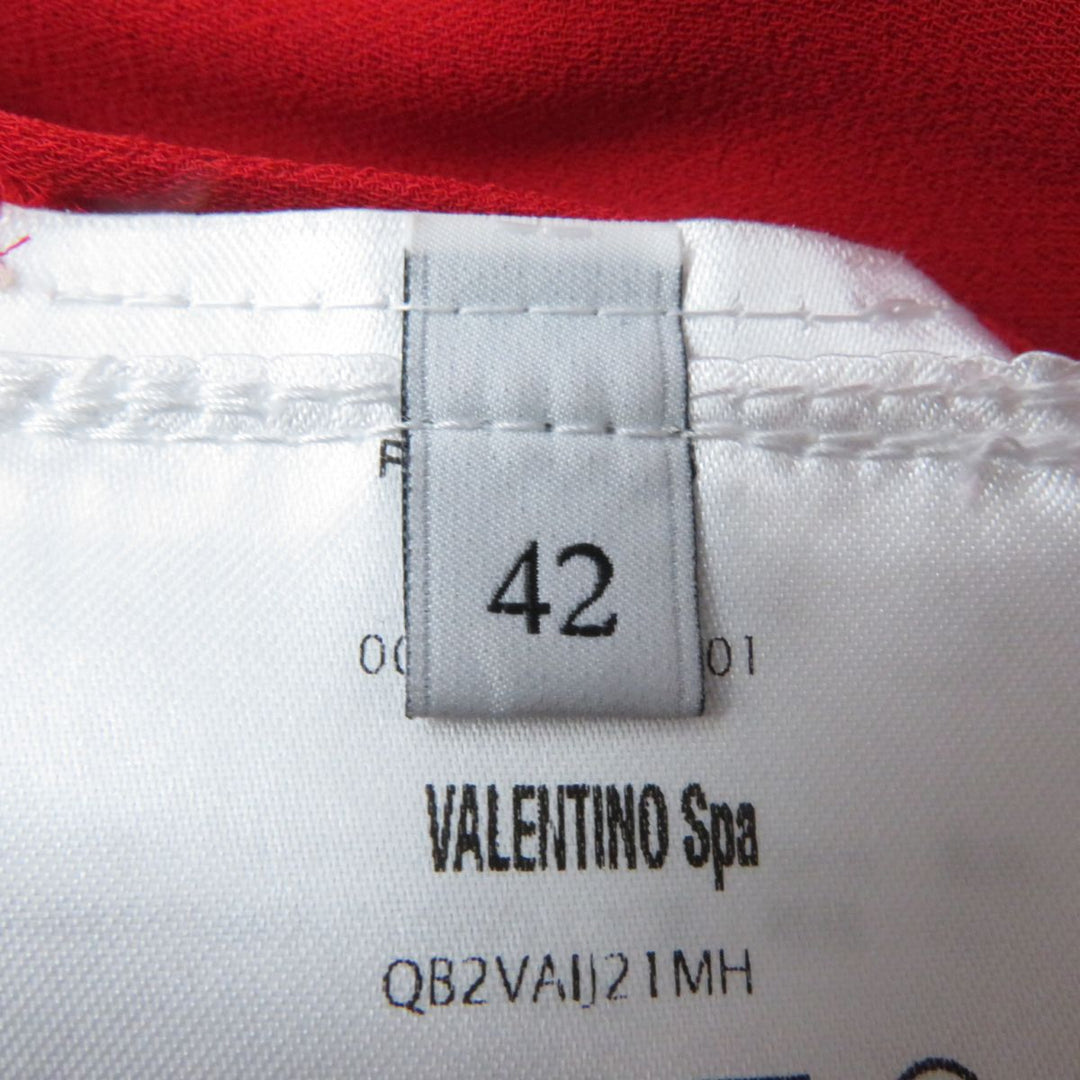 VALENTINO one piece silk Red 42