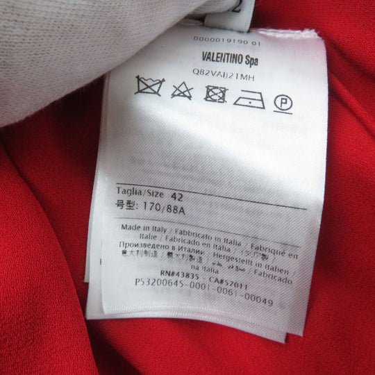 VALENTINO one piece silk Red 42
