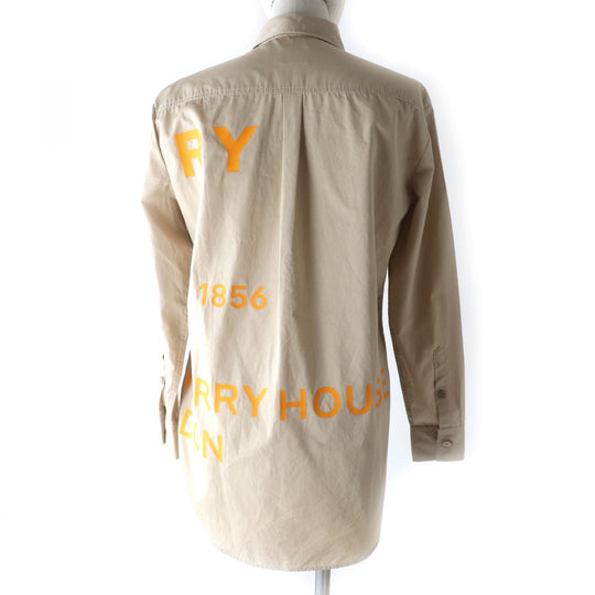 BURBERRY LONDON Long sleeve shirt 8029006 cotton Beige x orange 34
