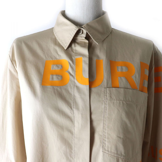 BURBERRY LONDON Long sleeve shirt 8029006 cotton Beige x orange 34