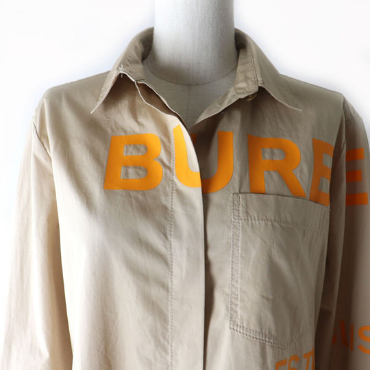 BURBERRY LONDON Long sleeve shirt 8029006 cotton Beige x orange 34