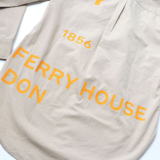 BURBERRY LONDON Long sleeve shirt 8029006 cotton Beige x orange 34