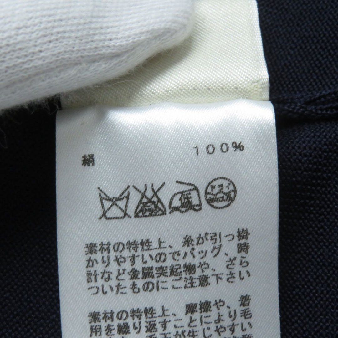 HERMES one piece cotton Navy 34