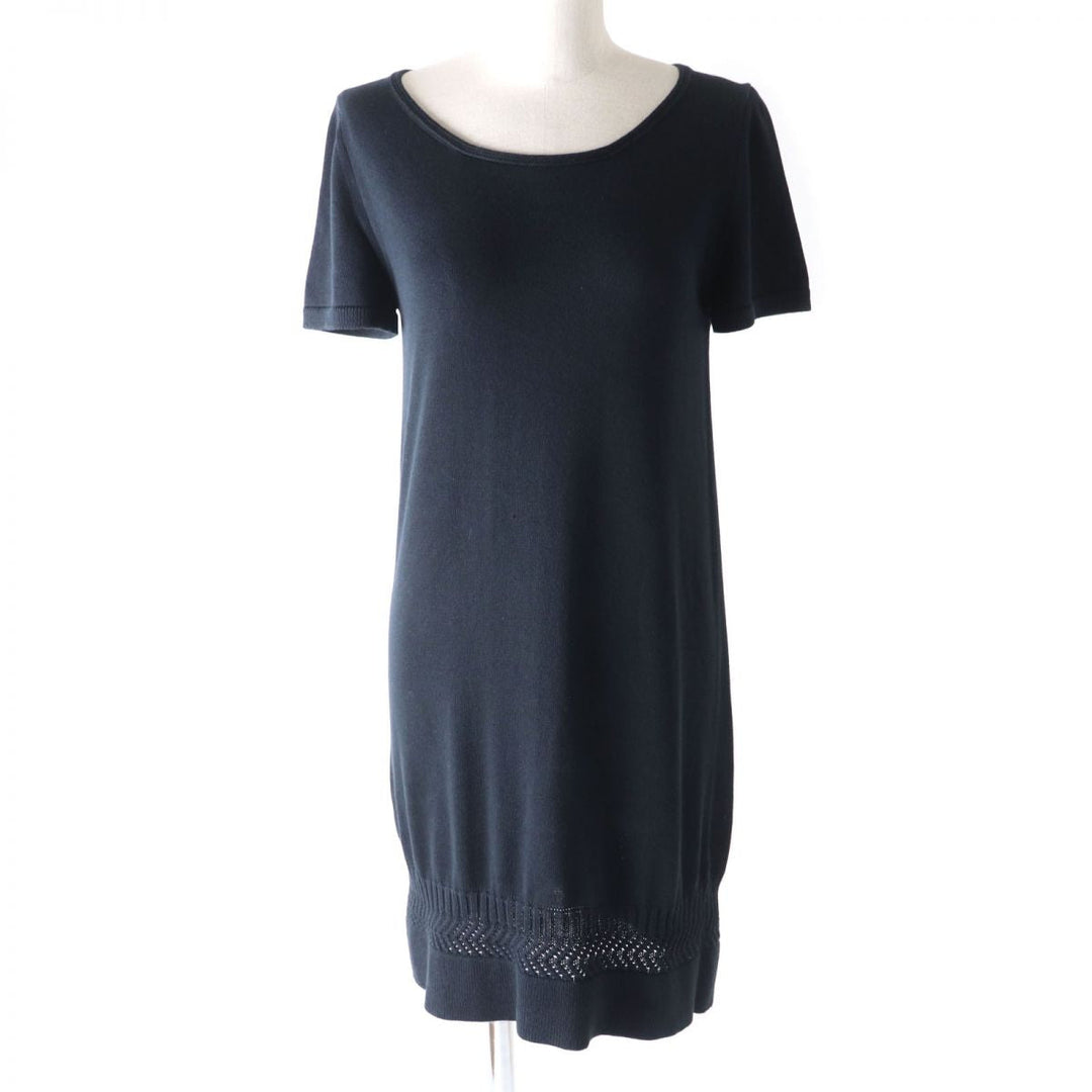 HERMES one piece cotton black 36