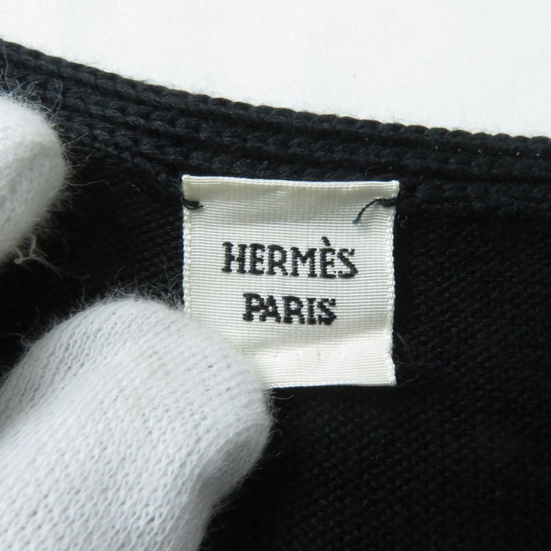 HERMES one piece cotton black 36