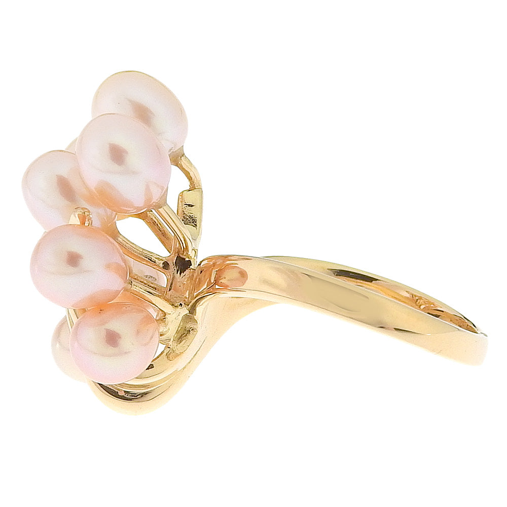 TASAKI Ring K18 Yellow Gold, Pearl gold Pearl Women Used Authentic